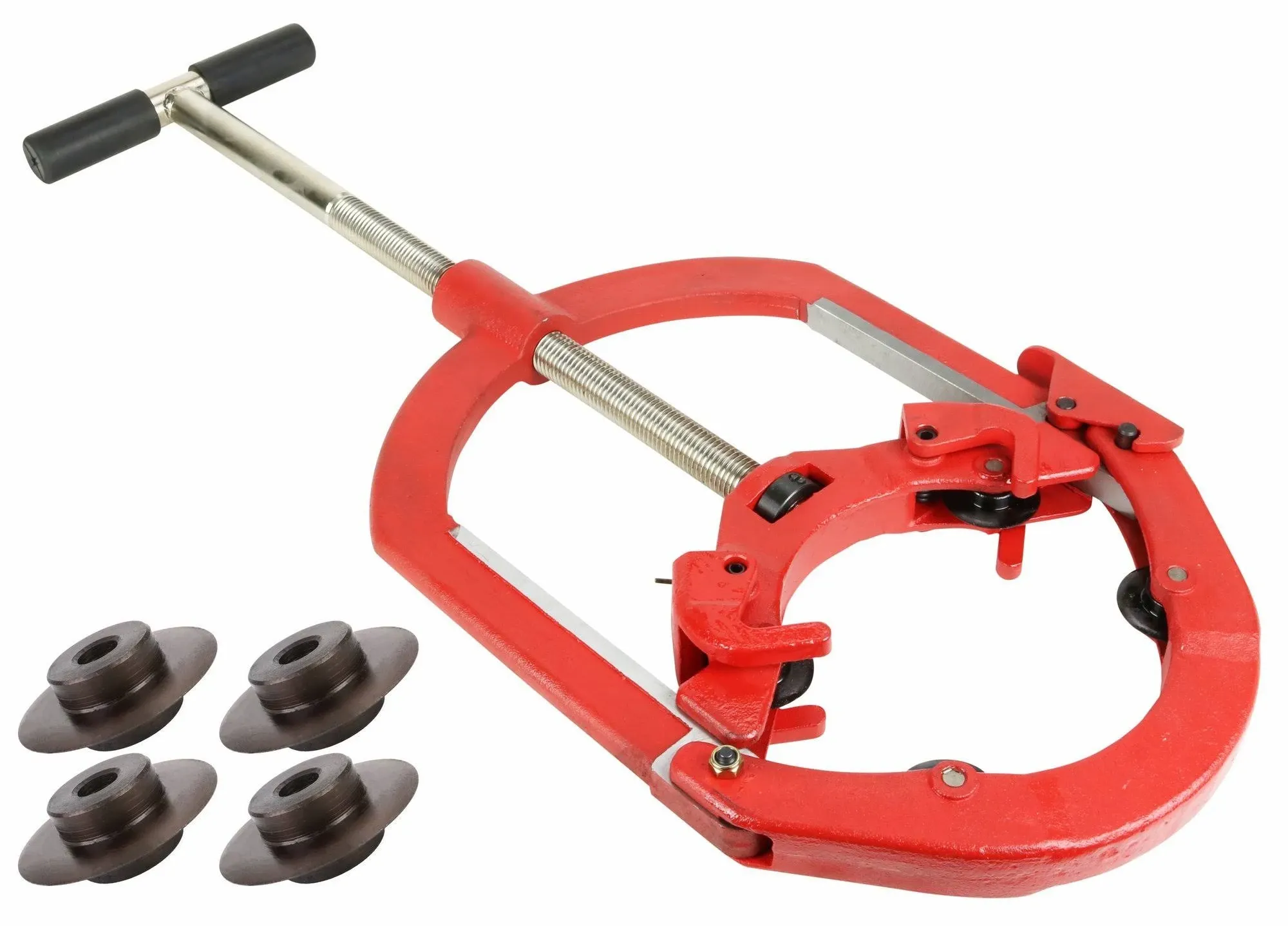 Toledo Pipe H8S 6&quot;-8&quot; Heavy Duty Hinged Pipe Cutter fits RIDGID® &amp; REED® Wheels with Extra Cutter Wheels