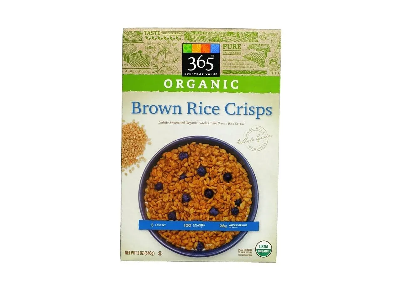 365 Organic Brown Rice Crisps Cereal