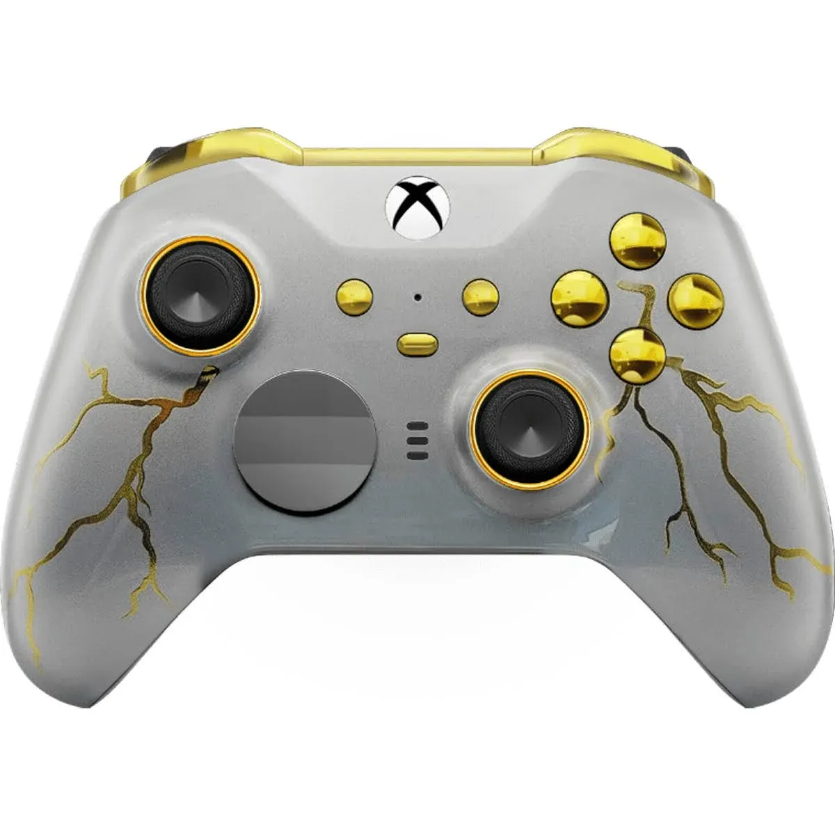 GOLD THUNDER XBOX ELITE SERIES 2 CUSTOM MODDED CONTROLLER