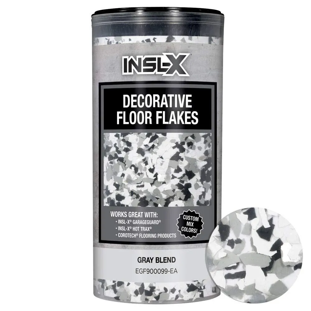 INSL-X PRODUCTS EGF900099-EA Decorative Paint Floor Flakes Additive, Gray, 12