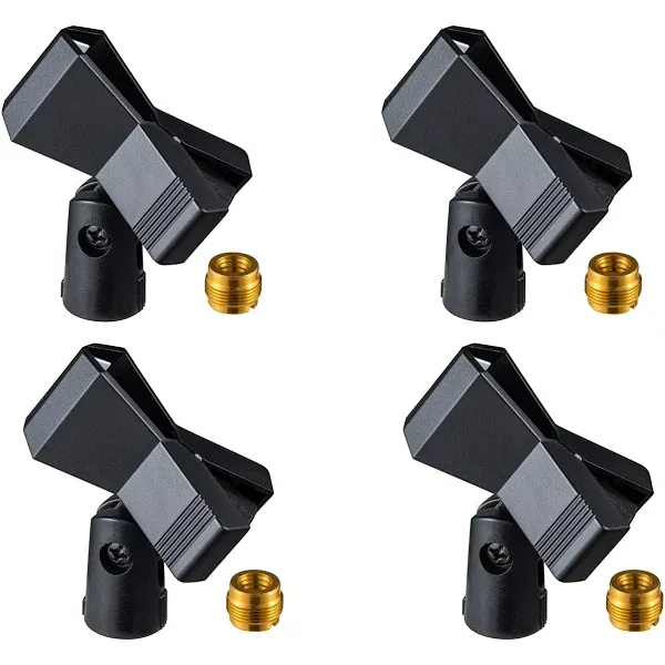 Rannsgeer Universal Microphone Clip Holder (4 Pack)