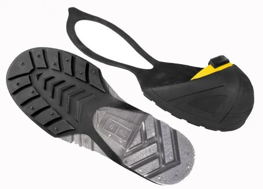 OSH1162-11, Natural Rubber Safety Overshoes with Steel Toe Cap and Back Strap Shoe Cover (Color Coded by Size)