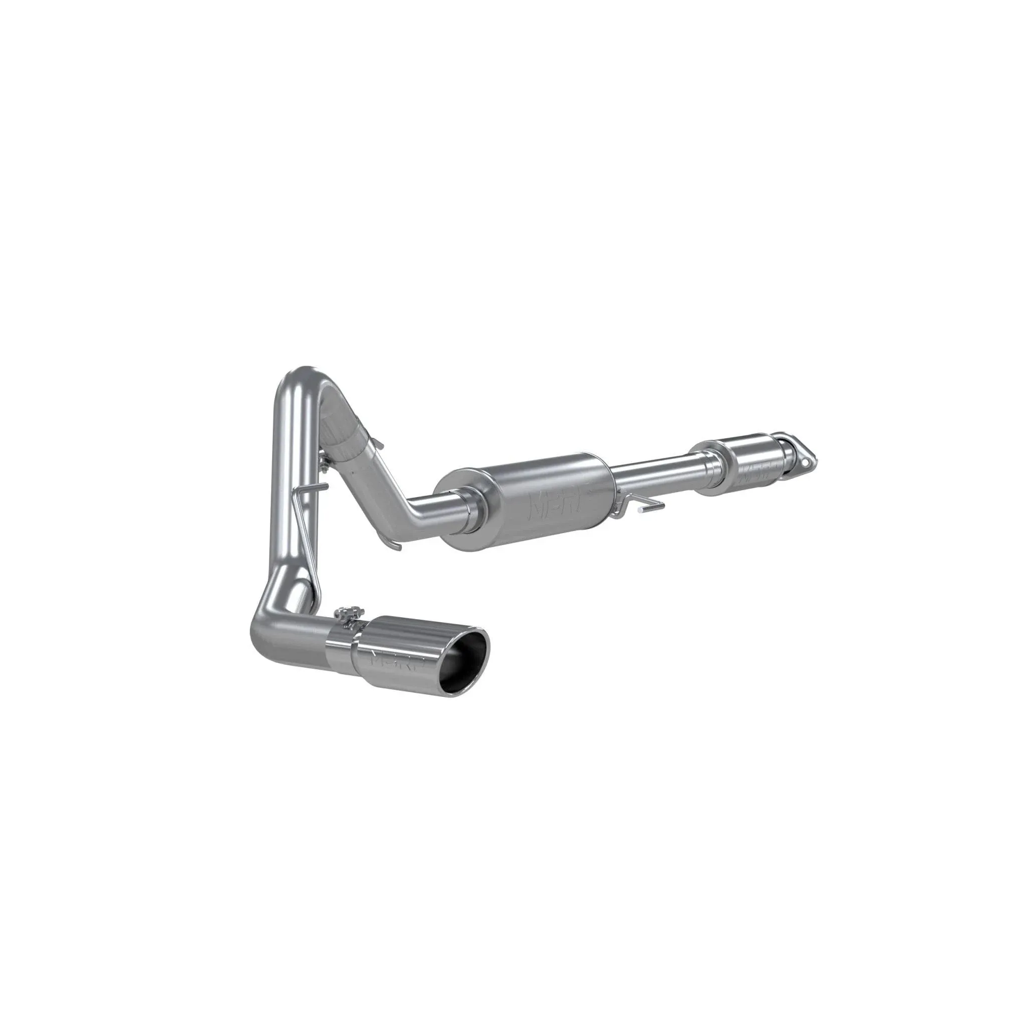 MBRP Armor Plus Single Exhaust System with Polished Tip; Side Exit (15-20 5.0L F-150)