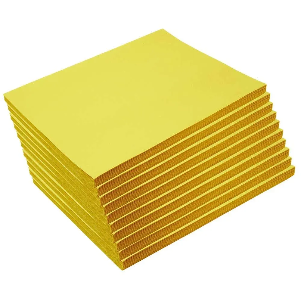 Colorations Heavyweight Yellow Construction Paper - 9" x 12", 500 Sheets