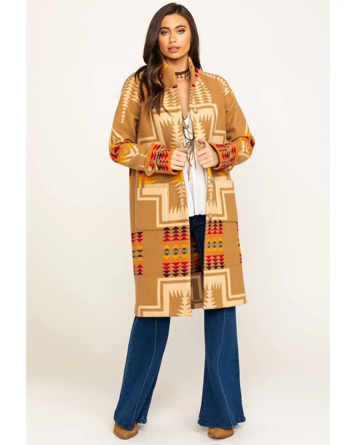 WOMEN'S HARDING ARCHIVE BLANKET COAT