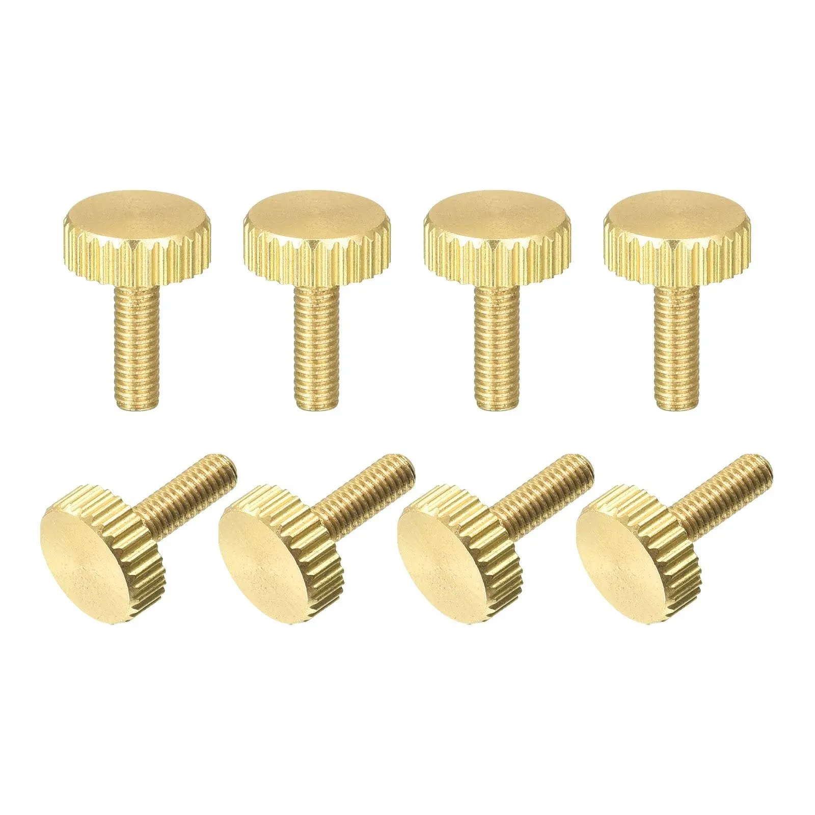 Uxcell Knurled Thumb Screws, M3x10mm Flat Brass Bolts Grip Knobs Fasteners for PC ...