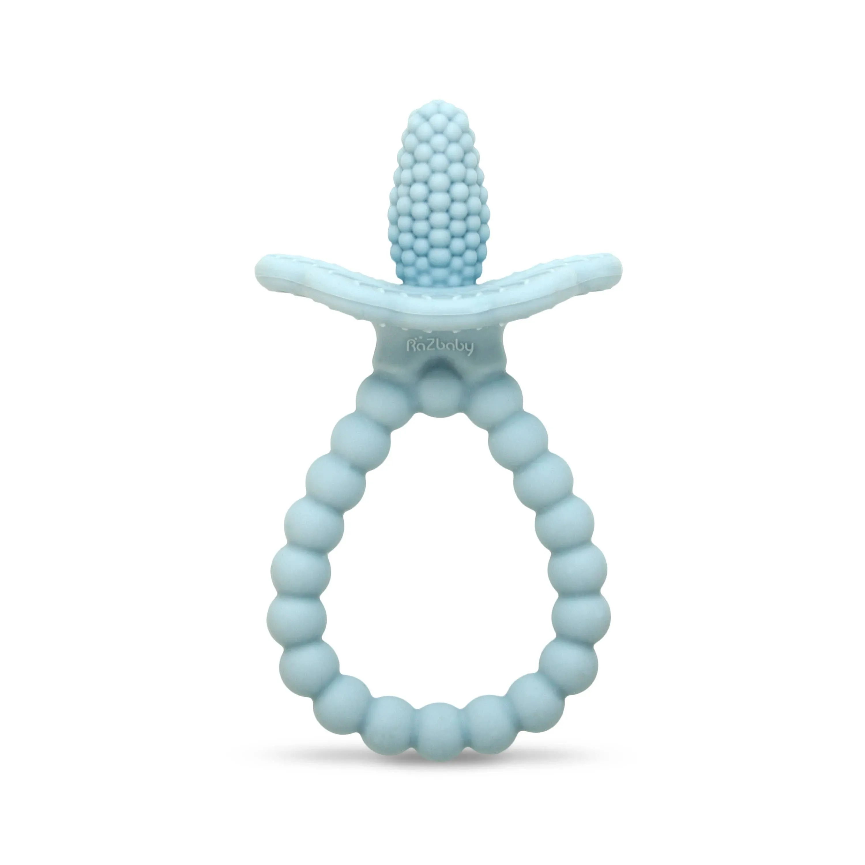 Razbaby Silicone Baby Teether, Berrybumps Textured Silicone Soothes BabiesA Sore ...