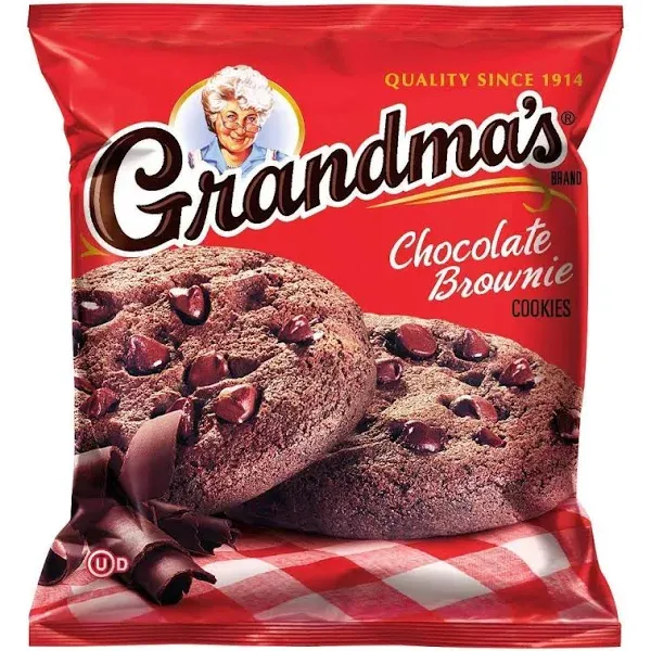 Grandma's Chocolate Brownie Cookie - 2 Cookies / Pack (33 Total Packs / 66 Cookies)