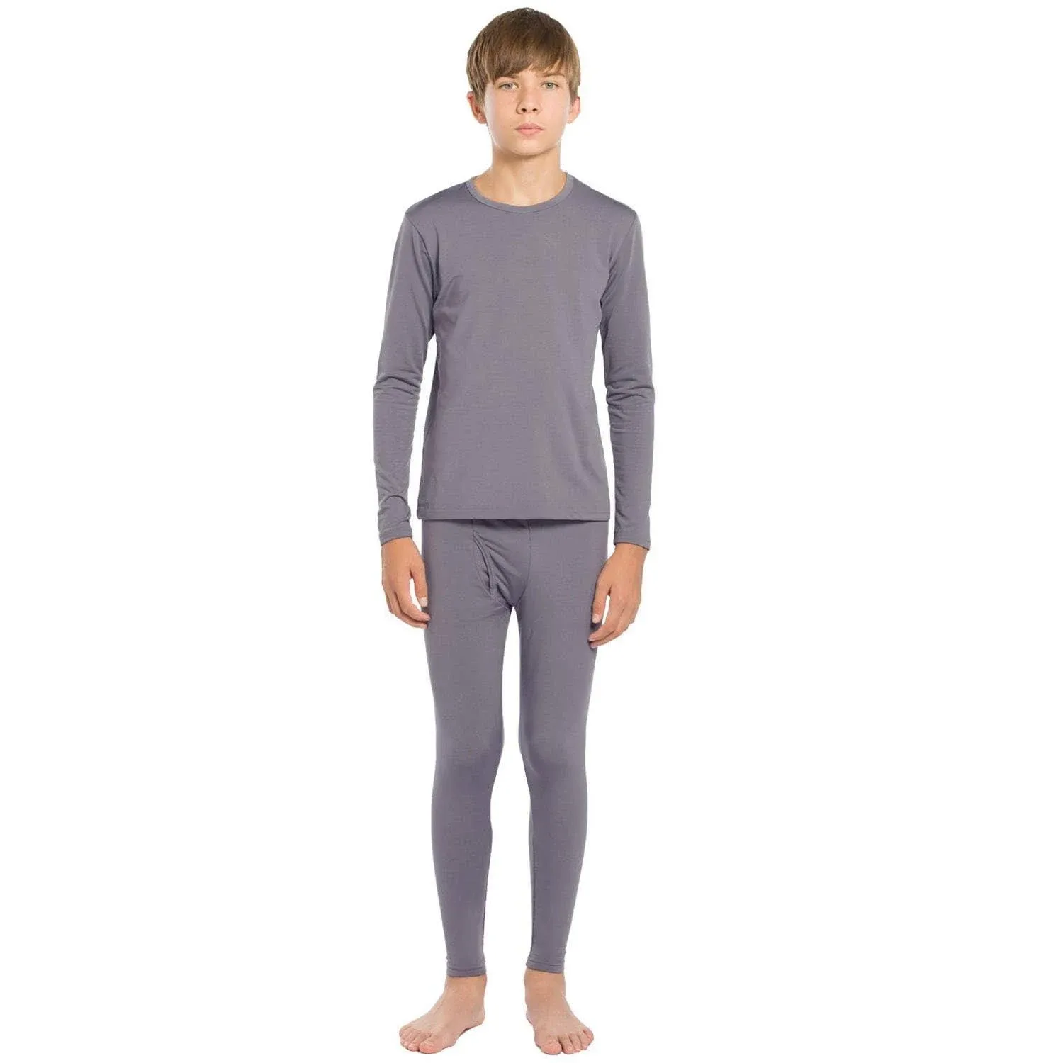 ViCherub Thermal Underwear Set for Boys Long Johns Fleece Lined Kids Base Layer ...