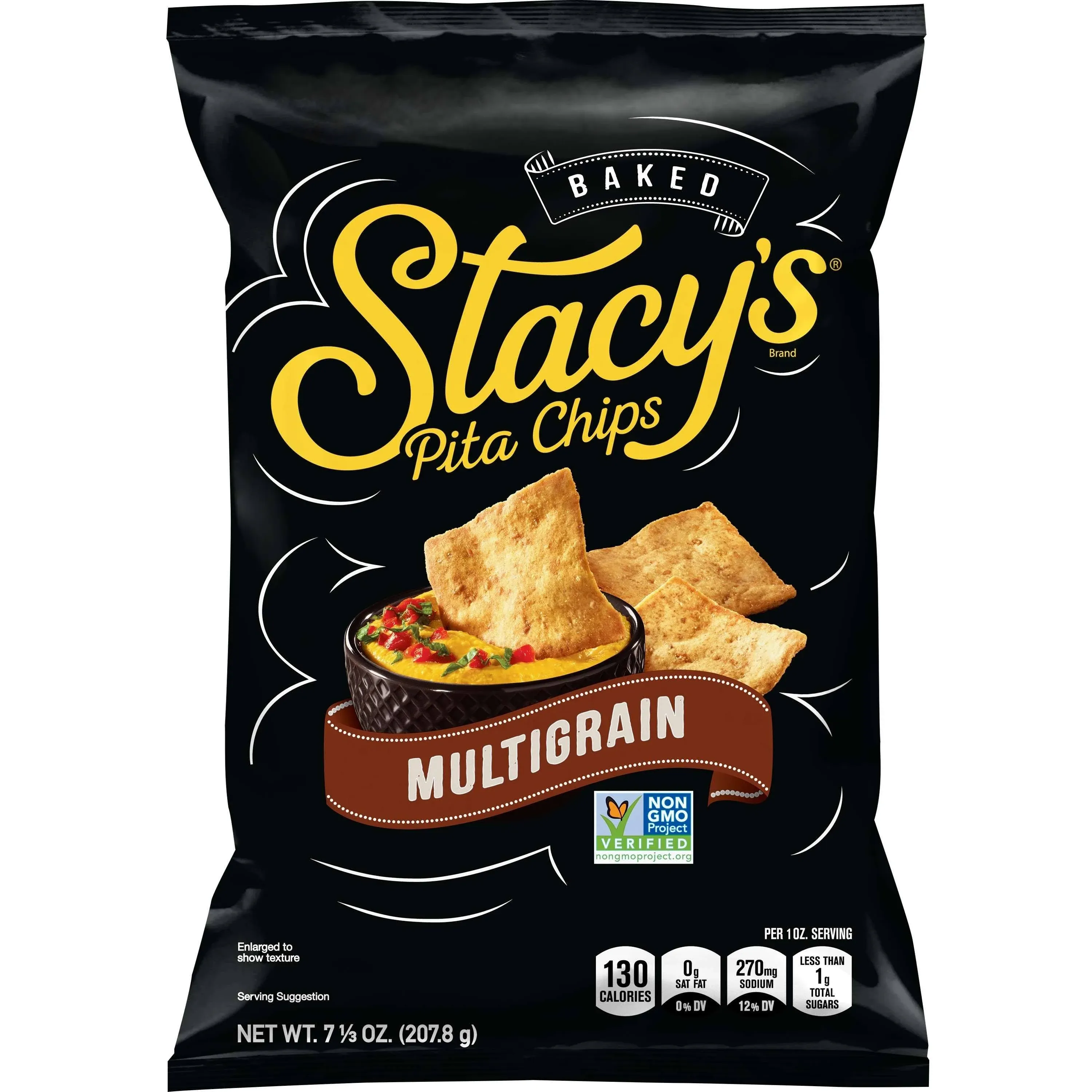 Stacys Snacks, Chips Pita Multigrain, 7.33 Ounce