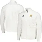 Men's Adidas White Real Madrid 2023/24 Anthem Full-zip Jacket