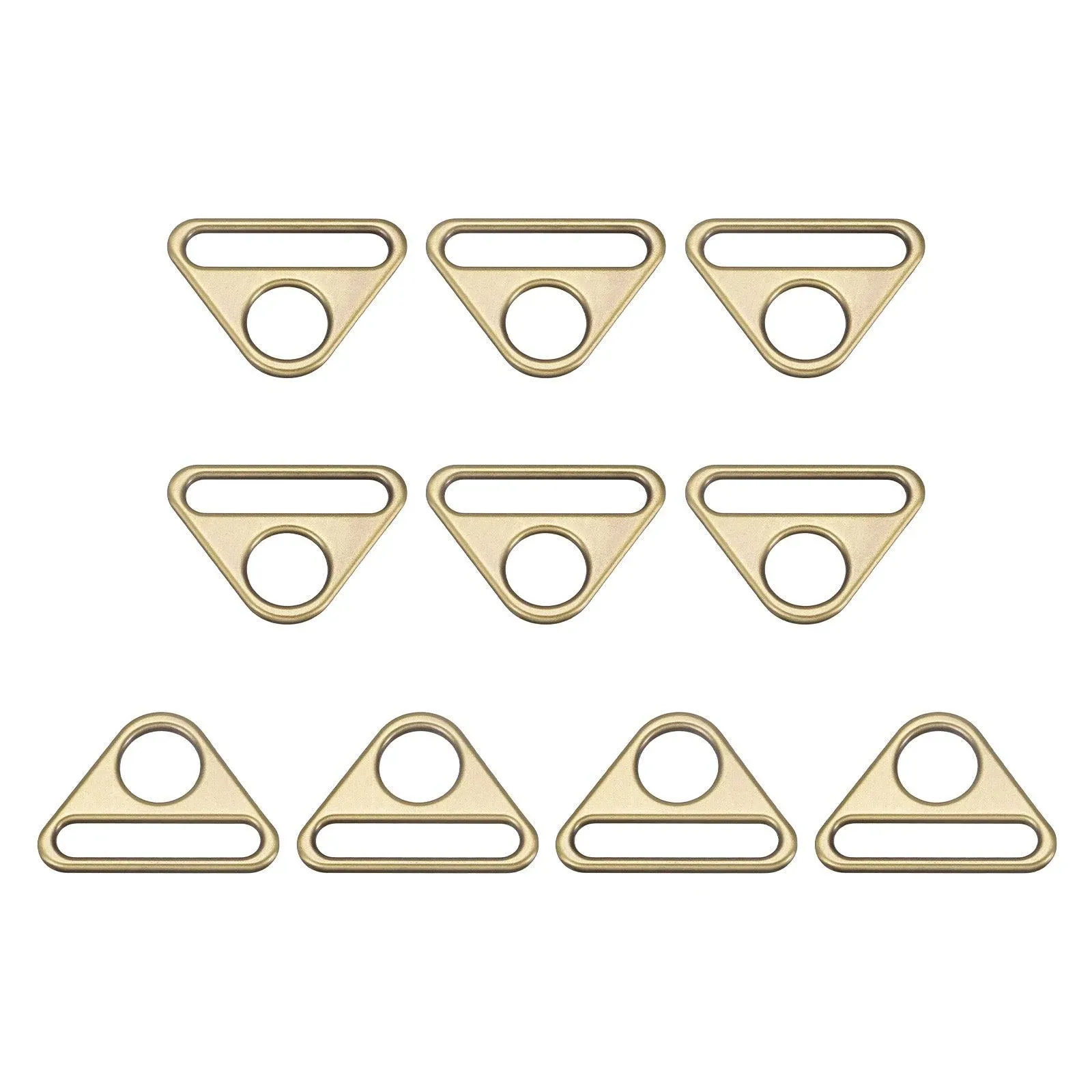 Uxcell 1.5" Adjuster Triangle with Bar Swivel Clip D Dee Ring Buckle, 10pcs ...