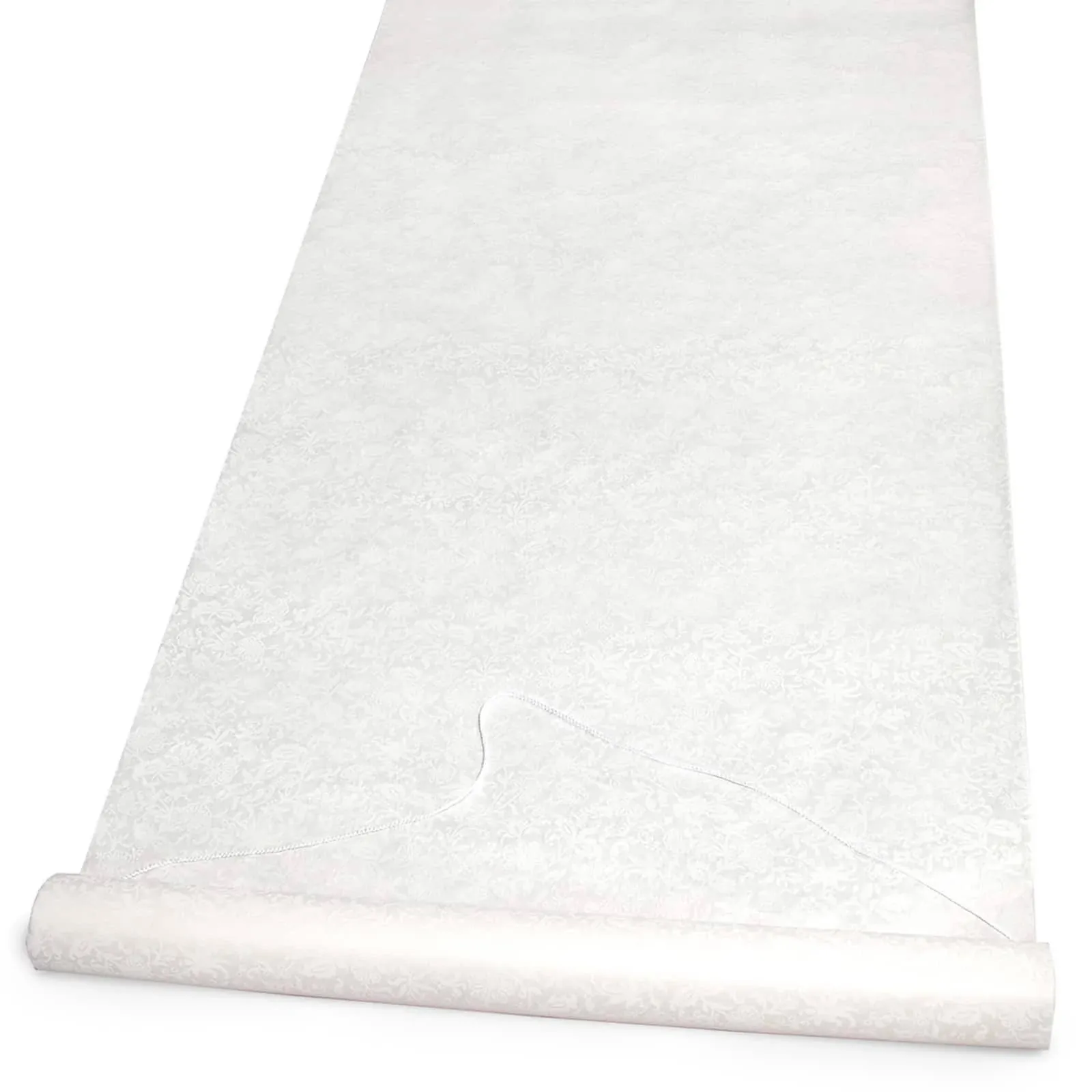 Hortense B. Hewitt White Fabric Aisle Runner