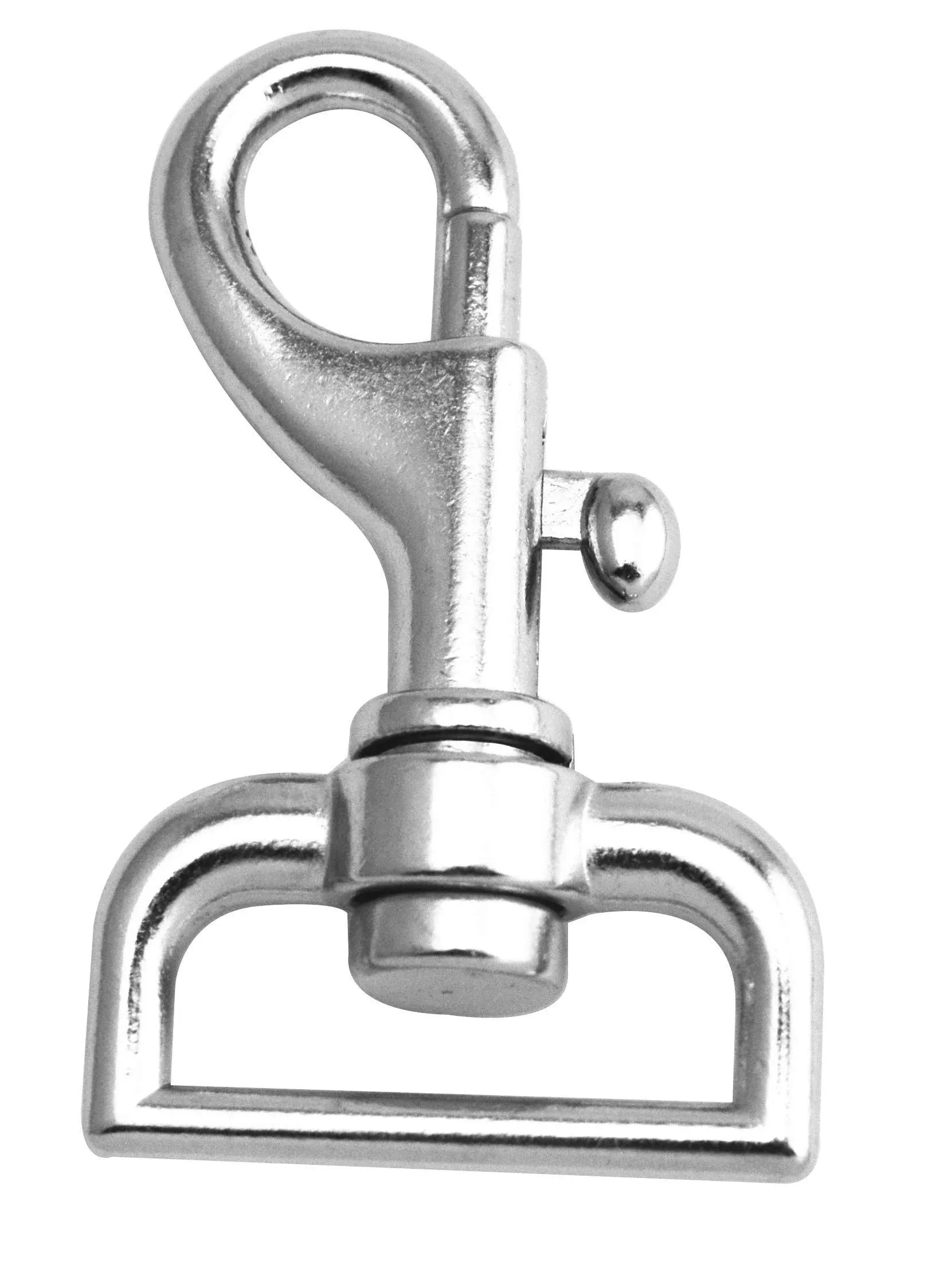 Wuuycoky Silvery D Ring Medium Gun Buckle Lobster Clasps Swivel Snap Hooks