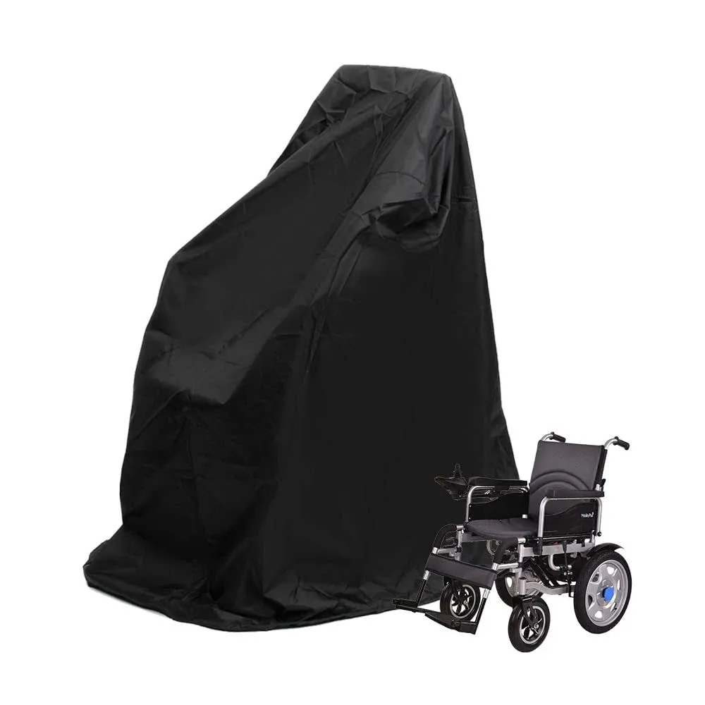 Wheelchair Covers Waterproof, Folding Wheelchairs Mobility Scooter Outdoor Storage Covers, Oxford Fabric Lightweight Rain Protector from Dust Dirt Snow Rain Sun Rays - 45 x 29 x 51 inch