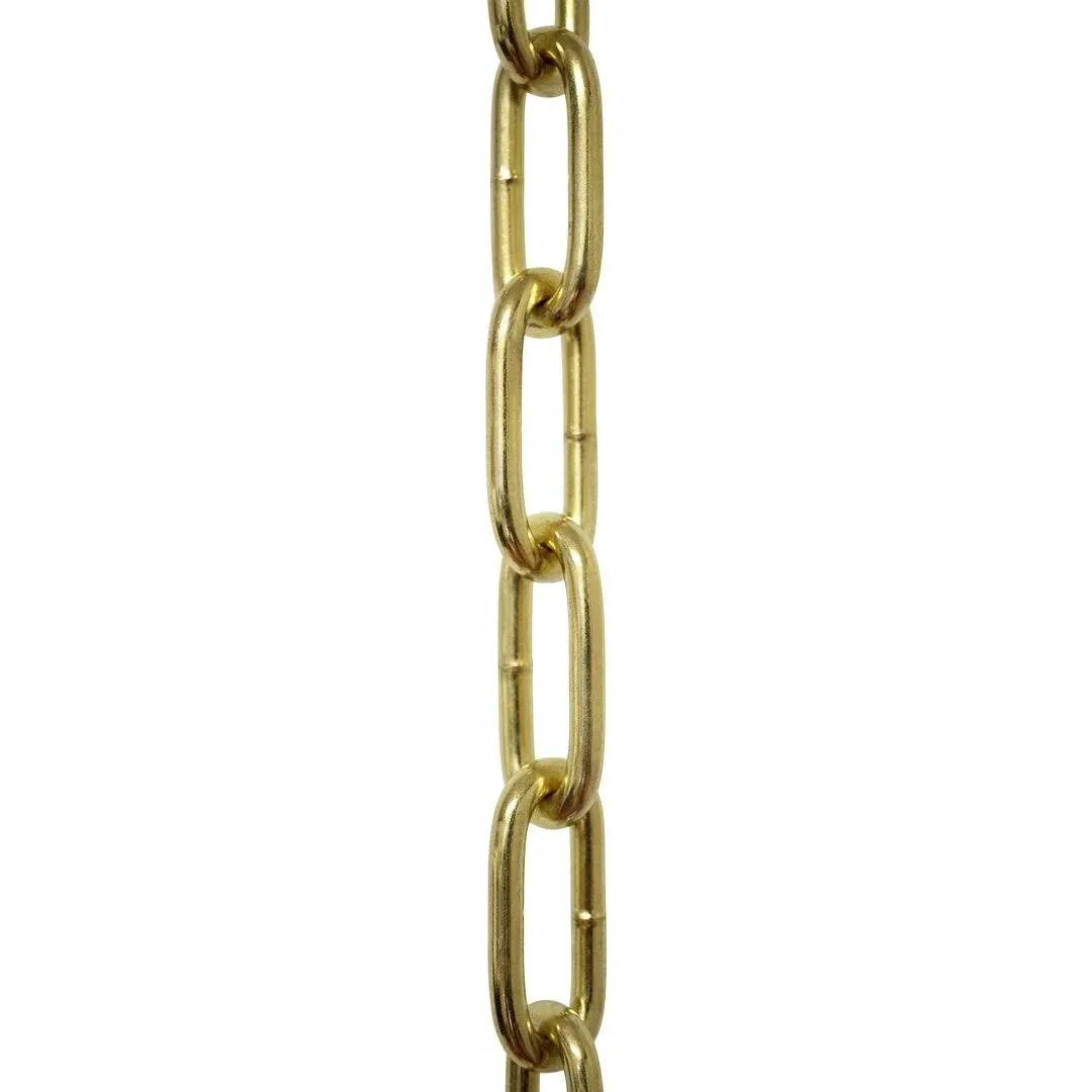 RCH Hardware CH-S59-06-PB-10 Steel Chandelier Chain Polished Brass 10 Feet