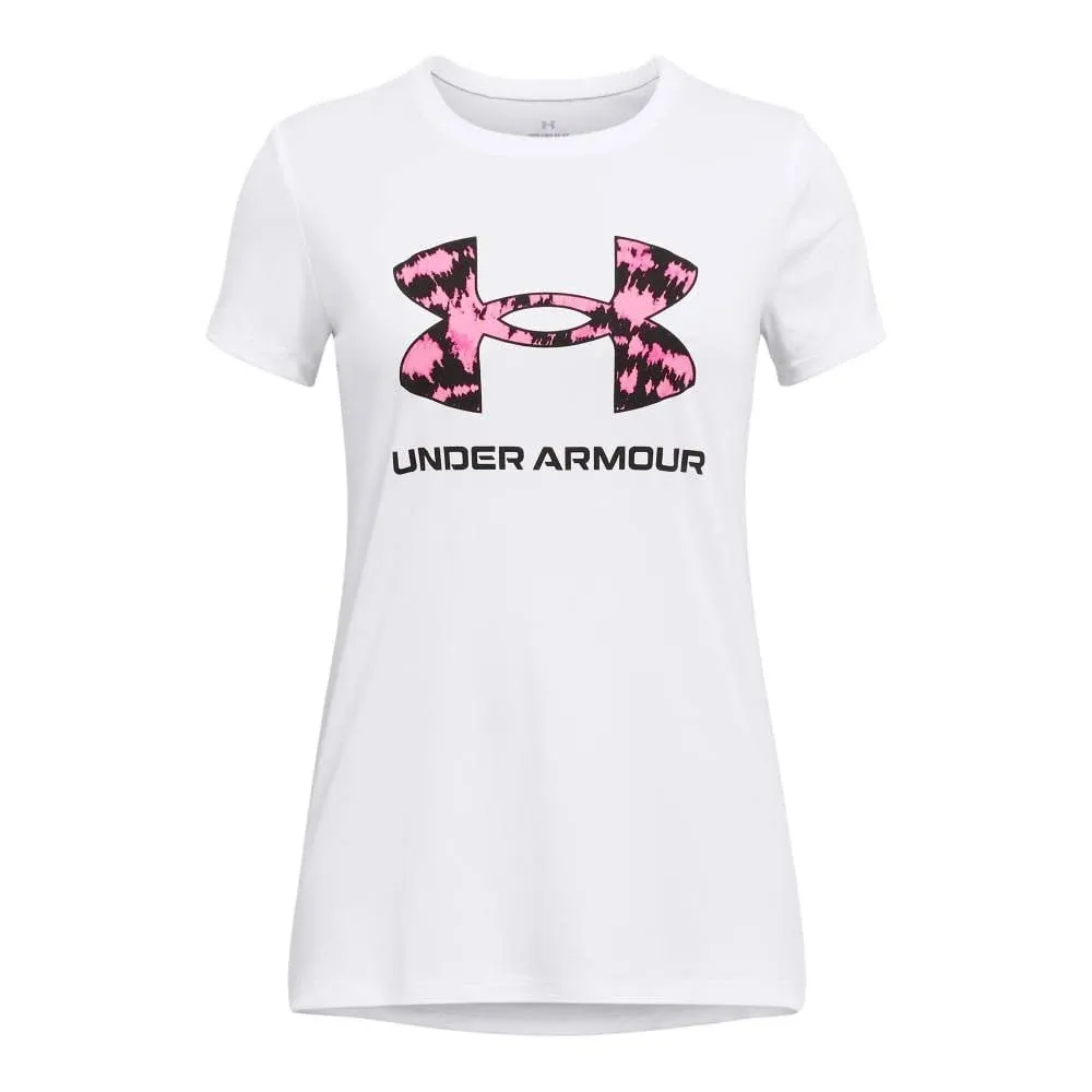 Under Armour Girls' Tech Big Logo Short Sleeve Crew Neck