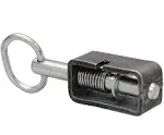 Buyers Products B2598LP Weld -On 5/8" Spring Latch Assembly with Plain Tube and 1.31" Extended Plunger, Heat Treated Pin, Utility Gate Latch, Trailer Latch