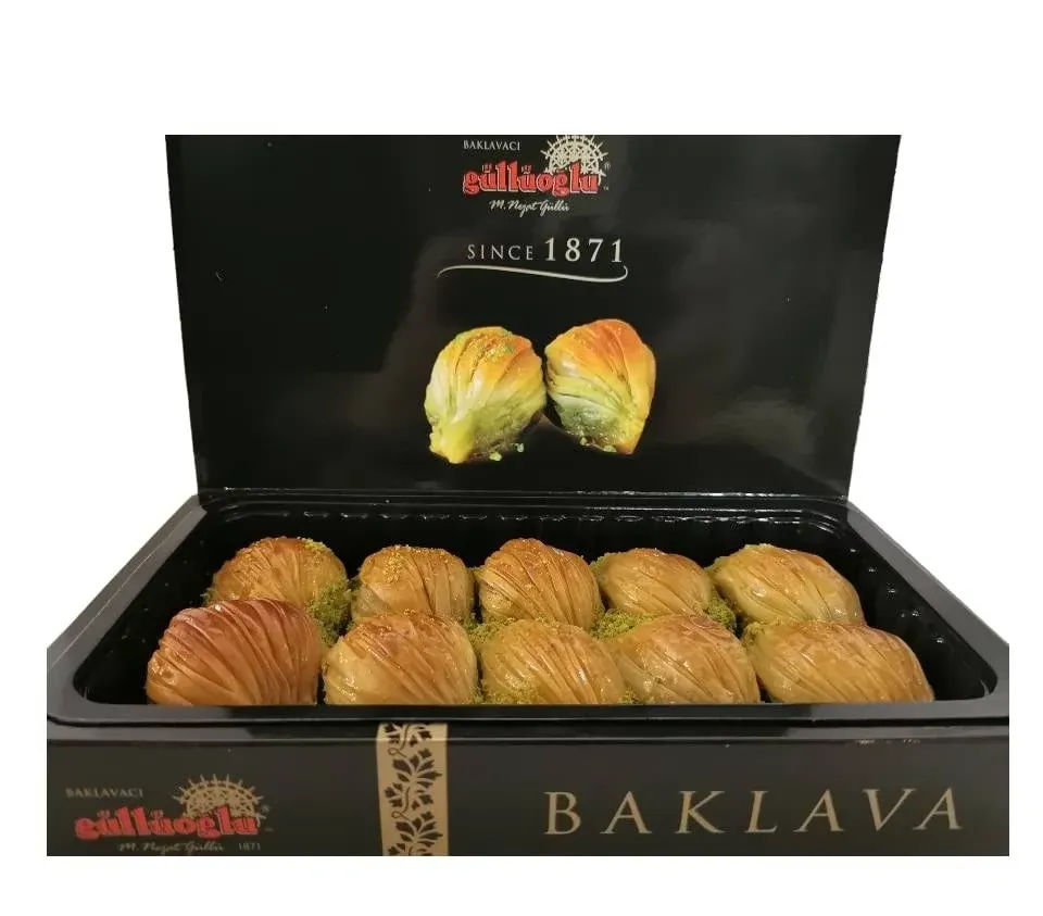 Gulluoglu Mussel Shaped Pistachio Baklava, 10 Pieces (1.1 LB-500 GR), Daily Fresh ...