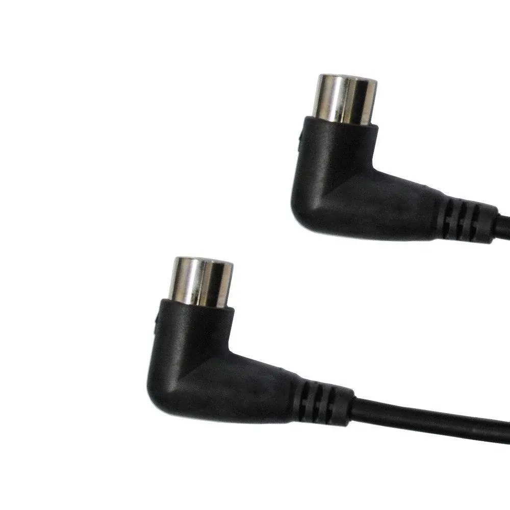 Audio2000's 5ft. Right Angle 5pin Din Midi Cable with Double Shielded - Adc2051