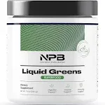 Nature's Pure Blend Liquid Greens - Superfood Greens - Detox & Digestion Health - Probiotic - Mushroom Blend - Adaptogens - Green Tea Matcha Taste (Matcha Flavor) - 30 Servings - Liquid Greens