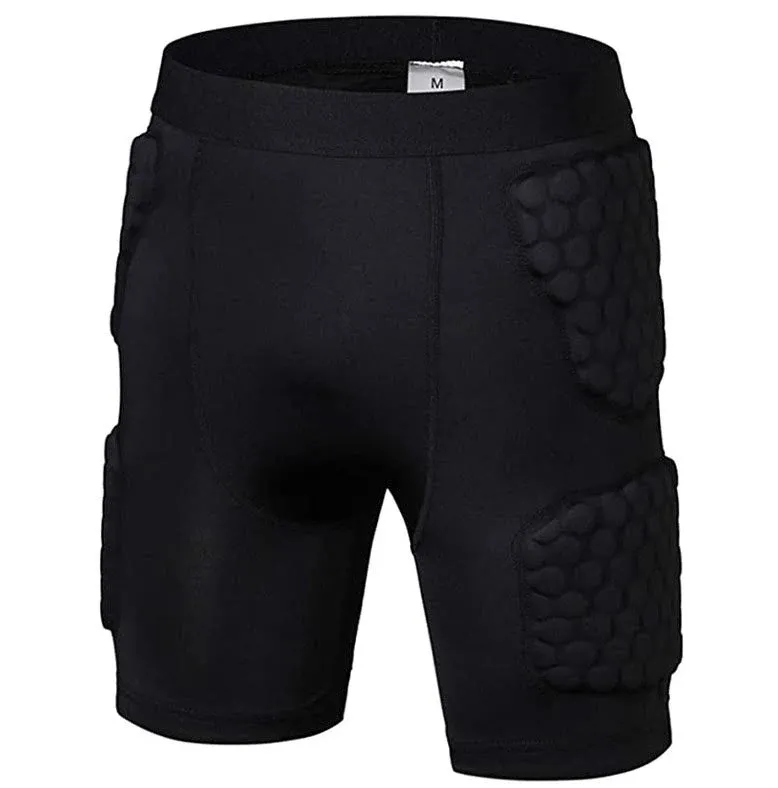 Men’s Padded Basketball Shorts Padded Compression Shorts Impact Shorts Butt Hip ...