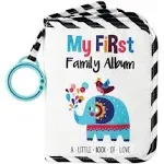 Urban Kiddy Baby's My First Family Album | Soft Photo Cloth Book Gift Set for Newborn Toddler & Kids (Elephant)