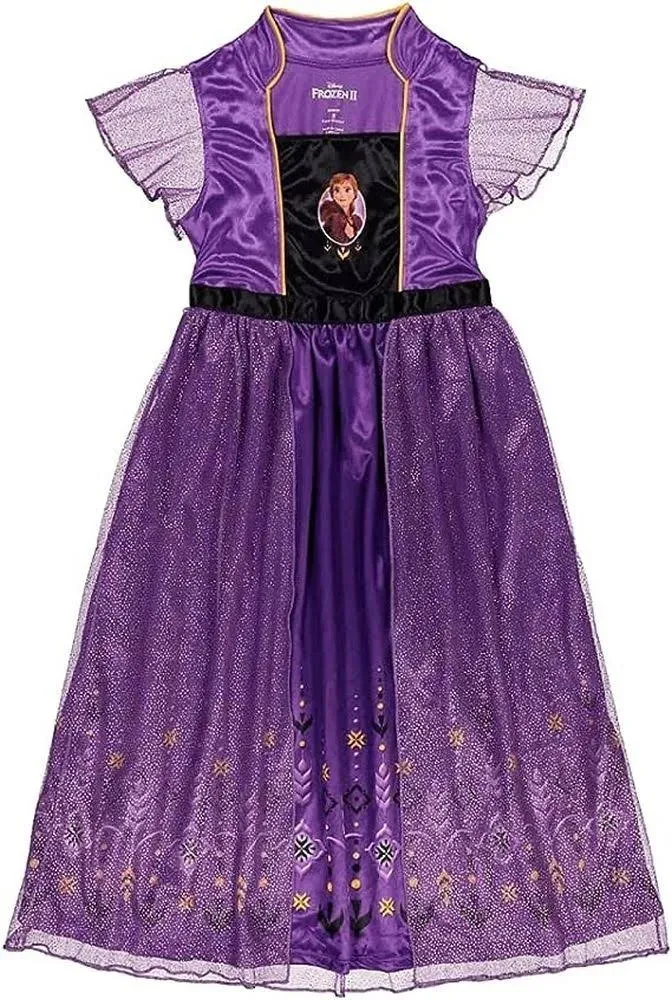 NWT 3t 3 FROZEN ANNA fantasy nightgown pajamas pjs