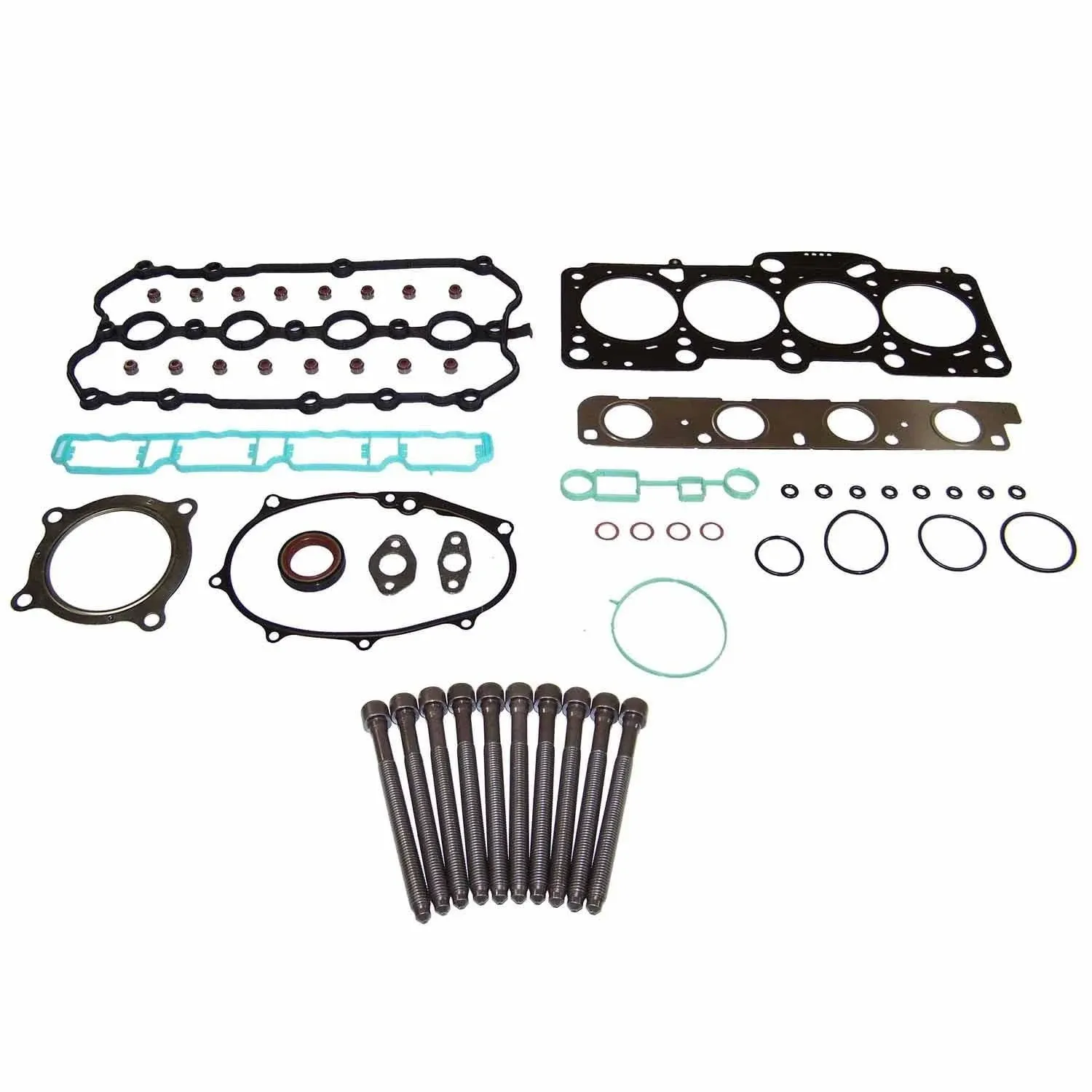 DNJ HGB802 Cylinder Head Gasket Set with Head Bolt Kit for 2005-2013 Audi A4 2.0L ...