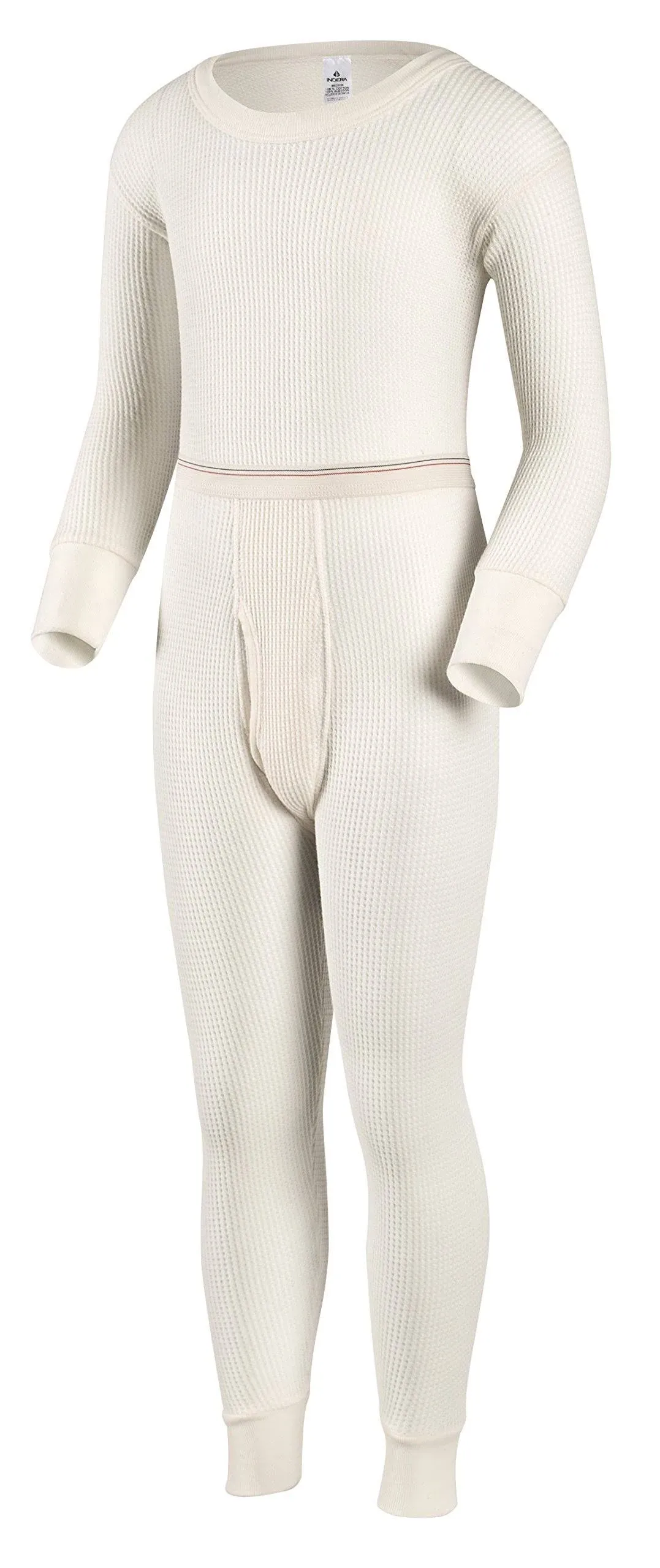 Basic Waffle Knit Thermal Shirt and Pant Set