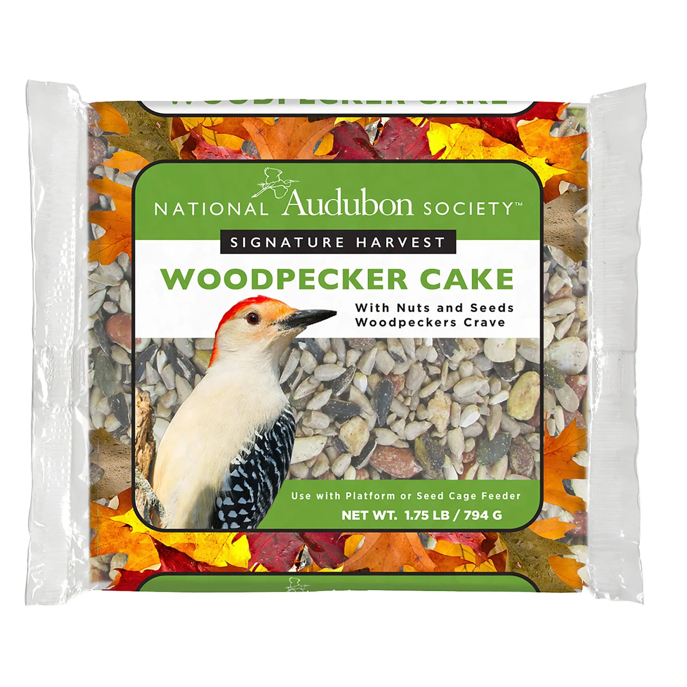 National Audubon Society 1.75-lb Signature Harvest Woodpecker Seed Cake