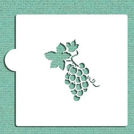 Designer Stencils Grape Bunch Cookie and Craft Stencil