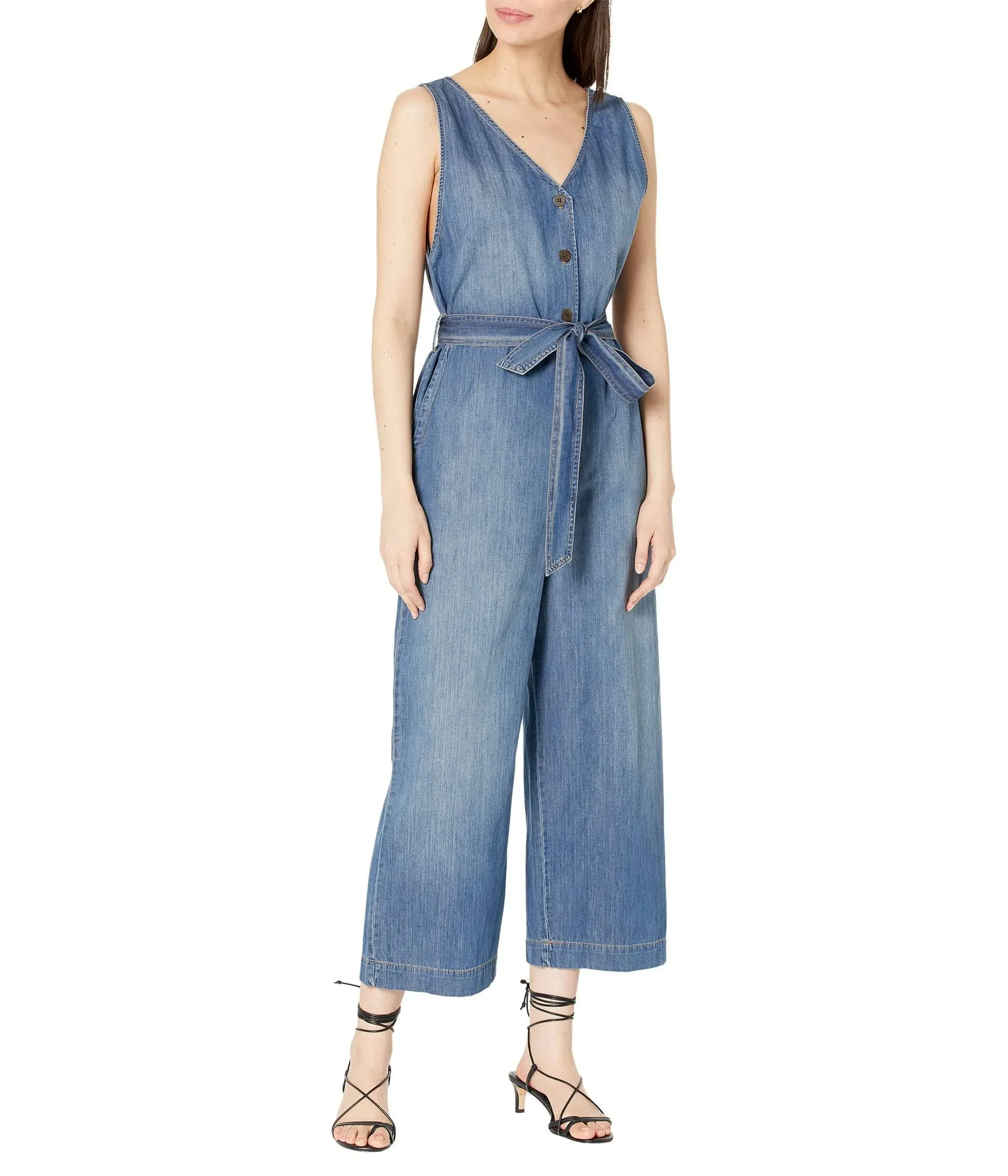 Pendleton Womens Chambray Jumpsuit