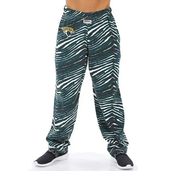 Zubaz NFL Men's Jacksonville Jaguars Classic Zebra Print Team Pants - 