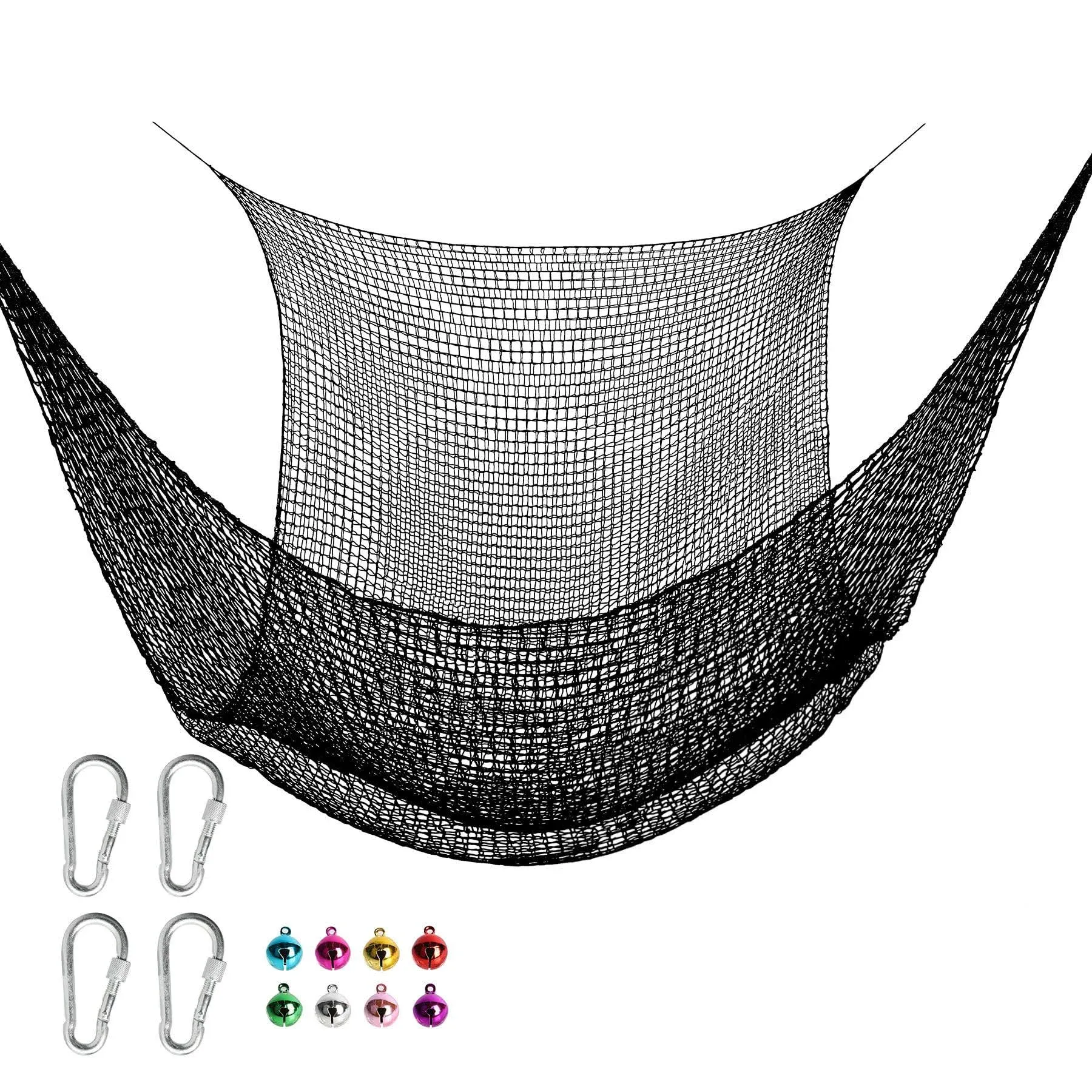 6.5&#039; X 9.8&#039; Climbing Cargo Net, Double Layers Playground Safety Net, with Storag