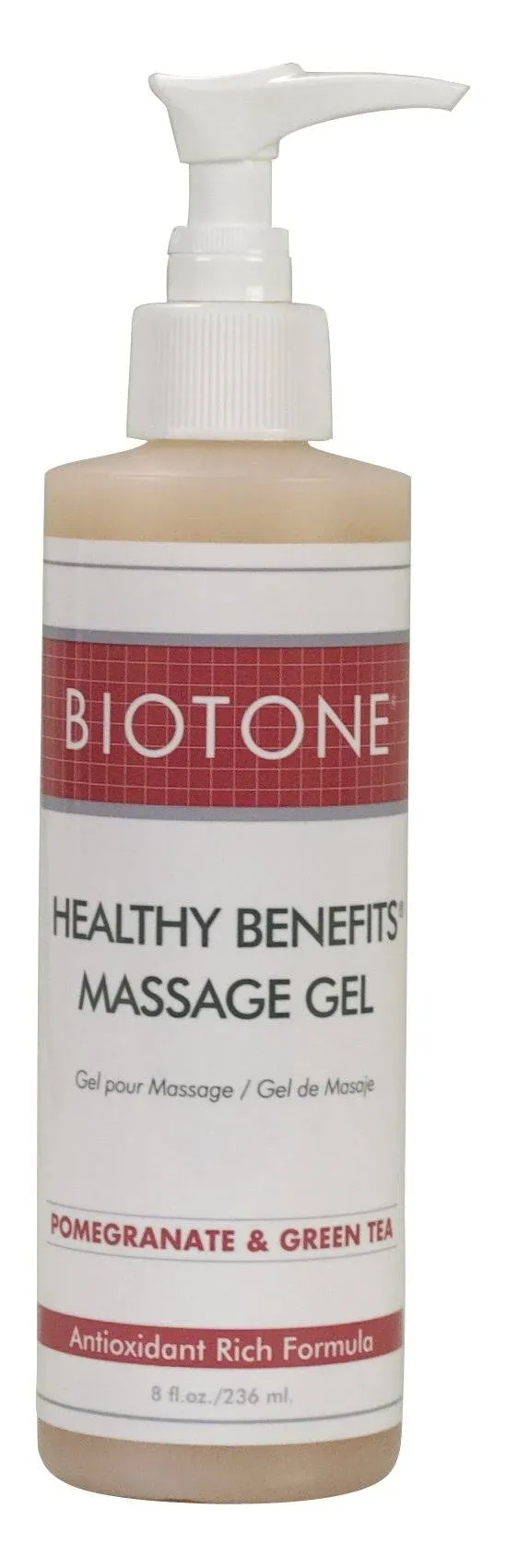 Biotone Healthy Benefits Massage Therapy Products Gel, 8 Ounce