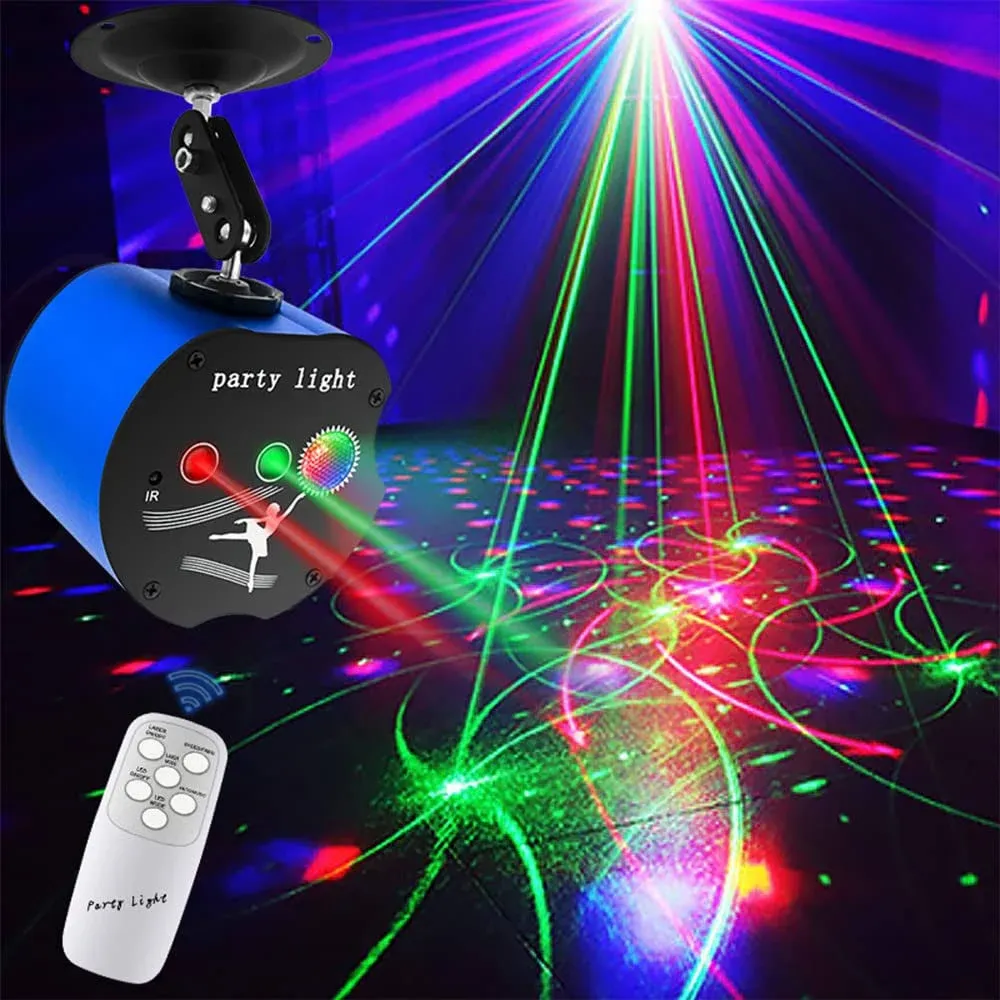 Disco Lights,Party Lights,Dj Strobe Lights Rave Light Stage Light Projector Effe