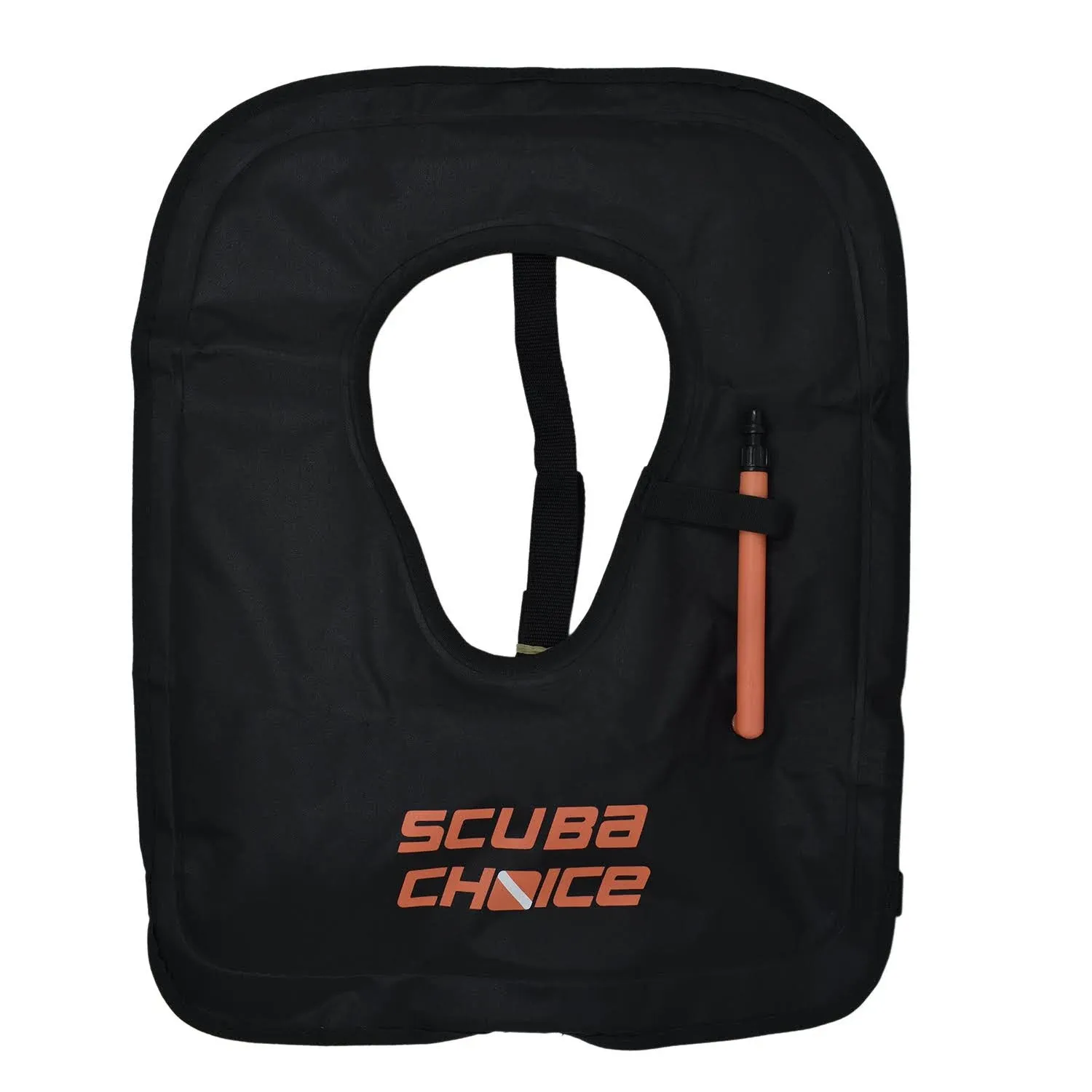 Scuba Choice Adult Black Snorkel Vest w/ Name Box, Large