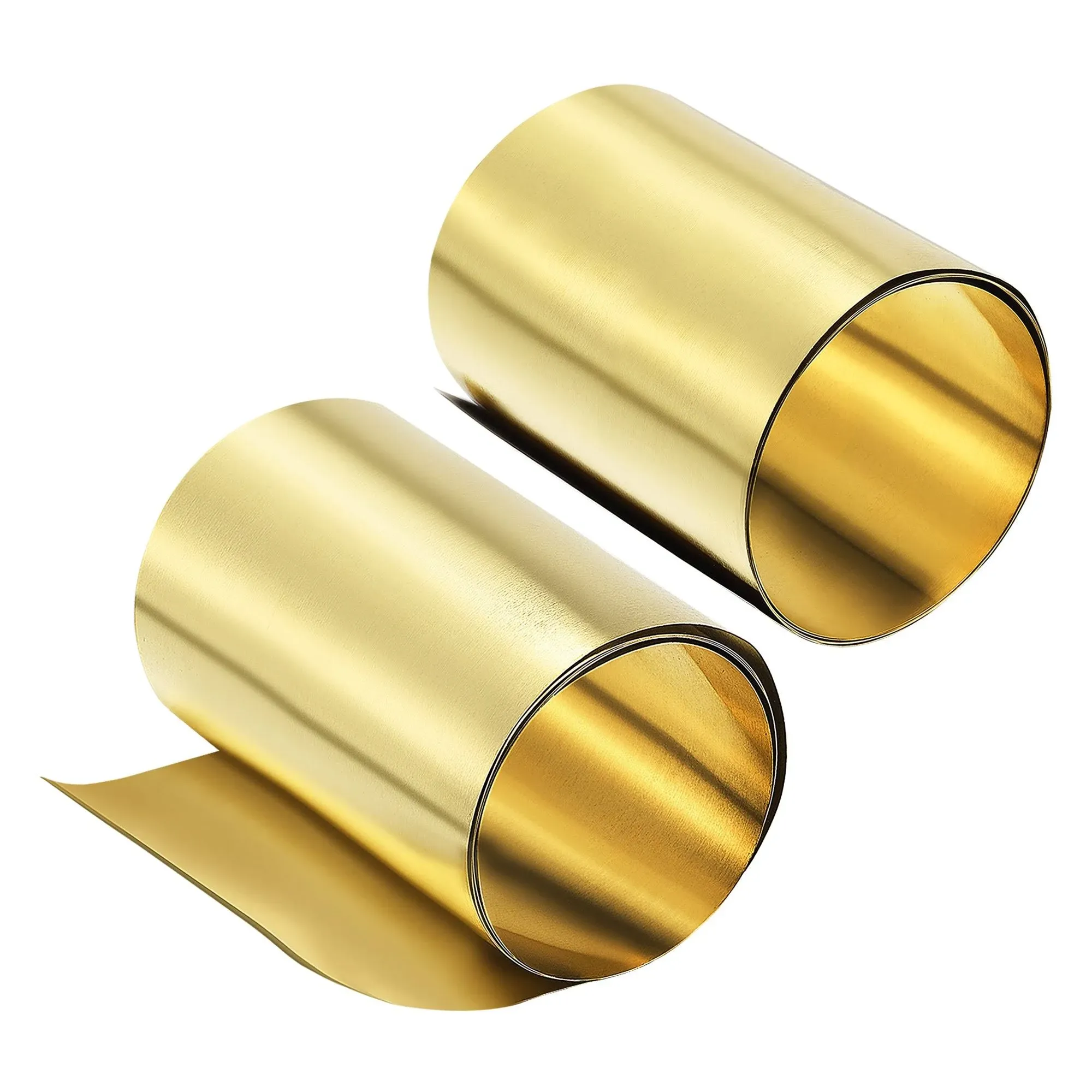 Uxcell Brass Sheet Roll, Metal Foil Plate 2pcs | Harfington, 1000 x 100 x 0.1mm ...