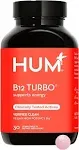 Hum B12 Turbo - Daily Energy & Calcium Support & Mood Support + Hormone Balance - Non-GMO, Gluten-Free, Vegan (30 Tablets)