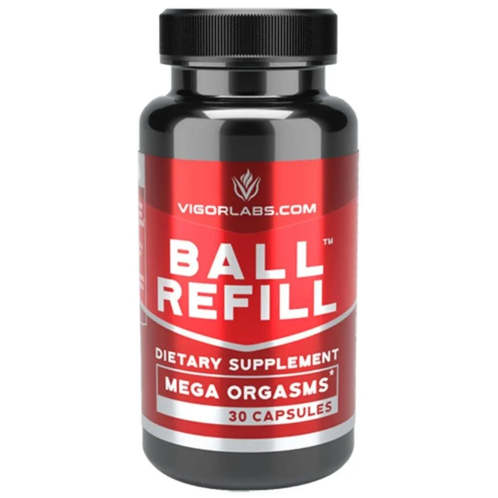 BALL REFILL by Vigor Labs Semen Volumizer & Male Enhancement Supplement | Boost Sexual Drive & Libido | Improve Orgasms & Sexual Performance | Increase Semen Volume | 30 Capsules