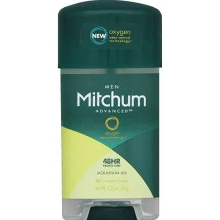 Mitchum Advanced Gel Anti-Perspirant & Deodorant, Mountain Air 2.25 oz (Pack of 4)