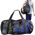 Athletico Mesh Dive Duffel Bag for Scuba or Snorkeling - XL Mesh Travel Duffle for Scuba Diving and Snorkeling Gear & Equipment - Dry Bag Holds Mask, Fins, Snorkel, and More