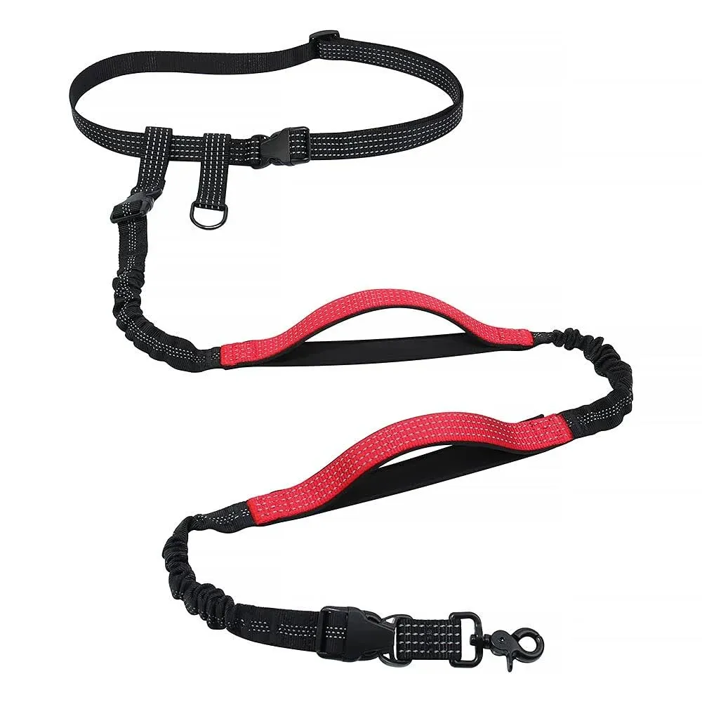 The Buddy System Reflective Leash System Dual Handle and Hands Free Dog Leash for ...