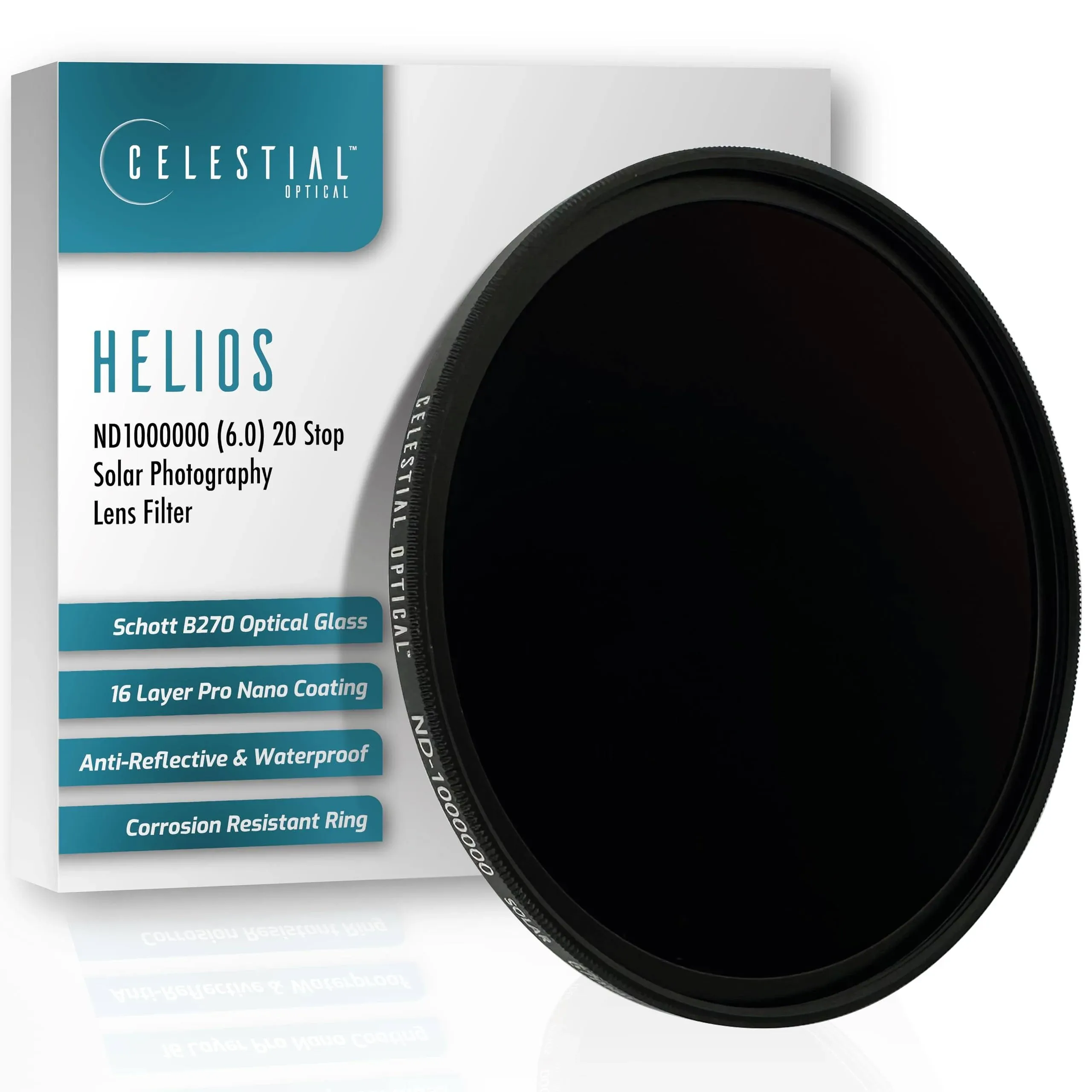 95mm Helios by Celestial Optical - ND1000000, 20-Stop Solar Filter for DSLR ...