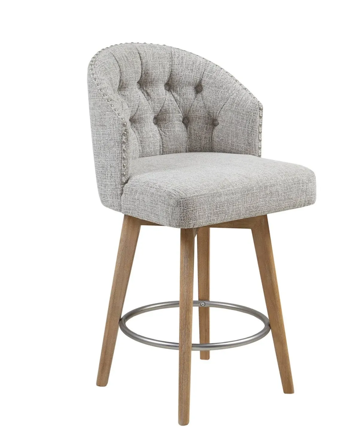 Madison Park Onyx Swivel Counter Stool - Grey