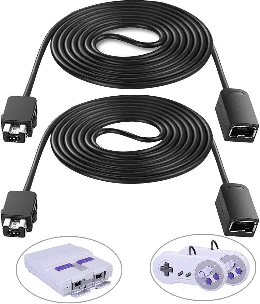 SNES Classic Controller Extension Cable 3M/10ft (2-PACK)