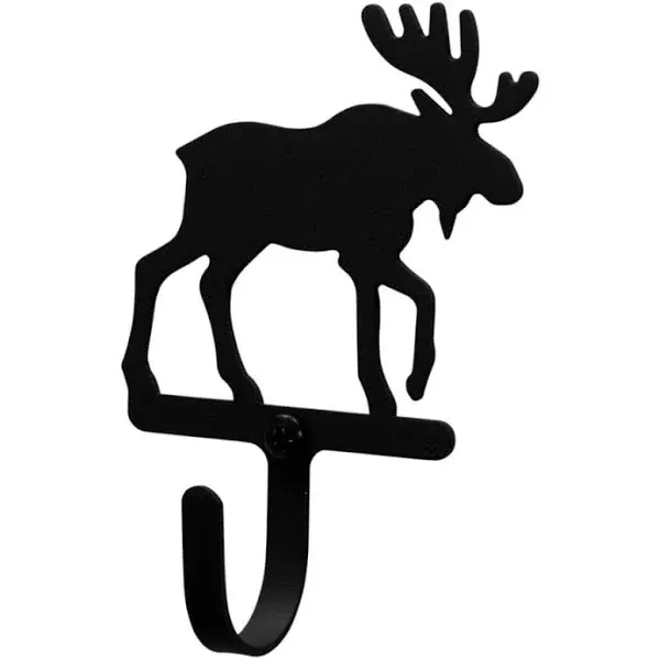 Village Wrought Iron WH-19-S Moose Wall Hook Small