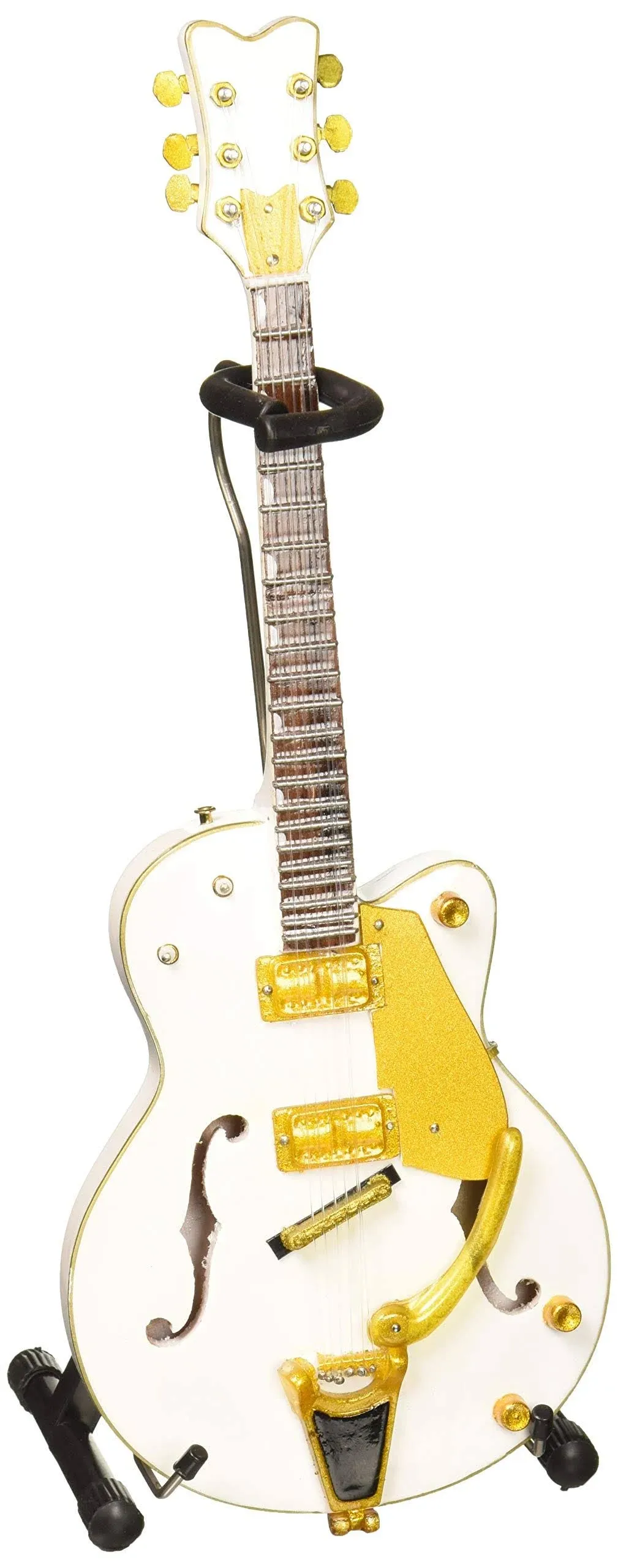 BS-091 Brian Setzer White Hollow Body Mini Guitar