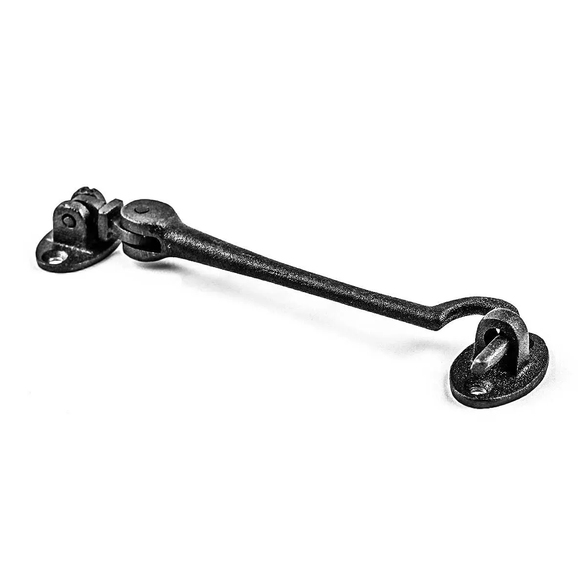 Wrought Iron Eye Hook - 6 inch - Black - Cabins, Sheds, Gates, Doors, Lockers